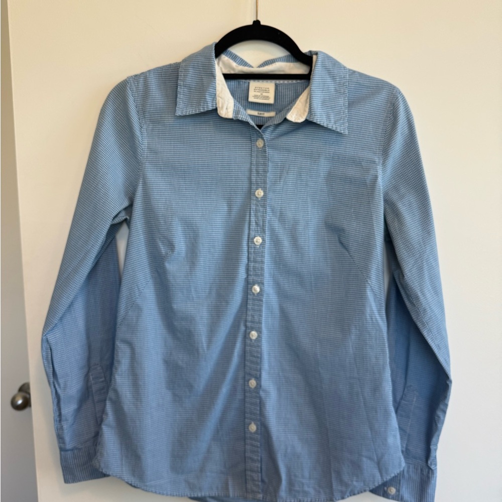 Blue Button-Up Shirt